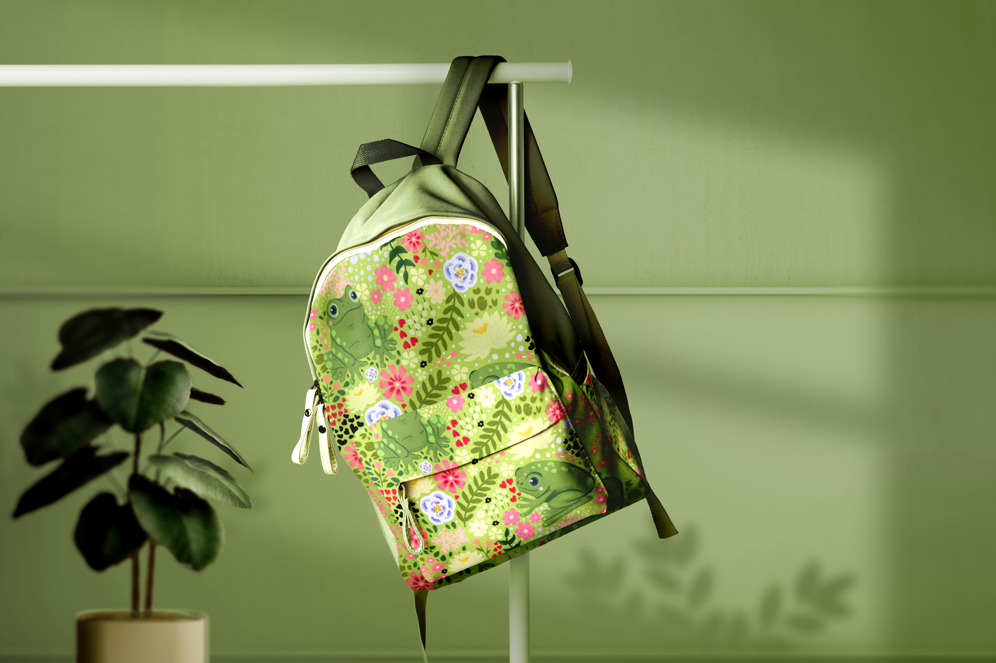 Diseño textil Ranas & Saltos